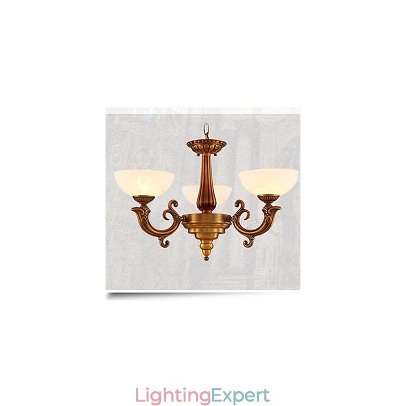 The Chinese Style Marble lamp Chandelier Full Copper lamp Chandelier
