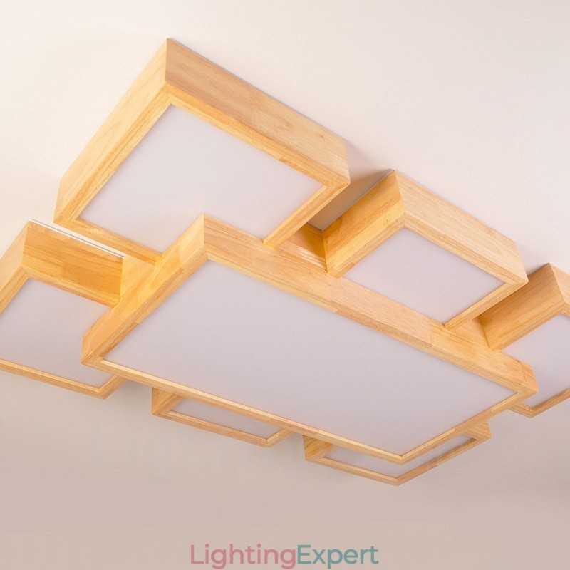 6Modern Contemporary Nordic style Flush Mount Ceiling Lights with Acrylic Shade