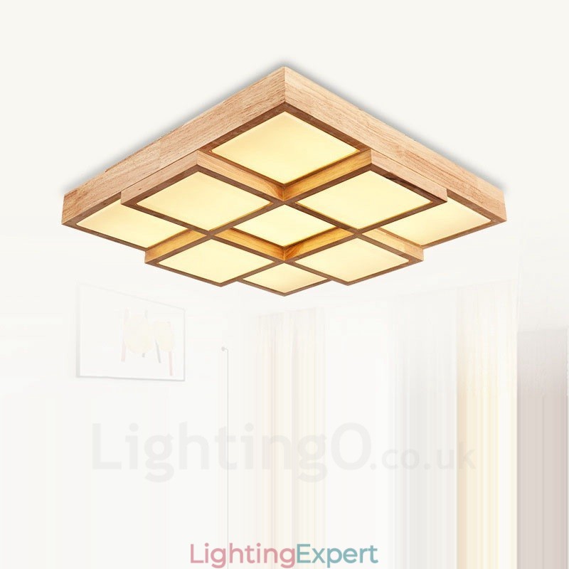 Modern Contemporary Nordic style Flush Mount Ceiling Lights with Acrylic Shade