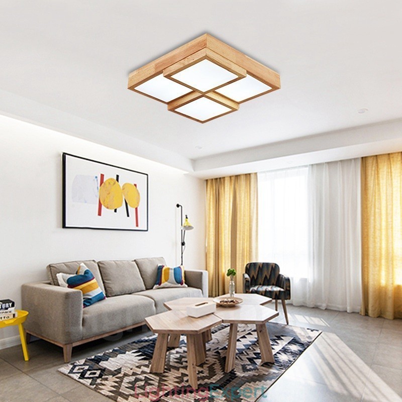 Modern Contemporary Nordic style Flush Mount Ceiling Lights with Acrylic Shade