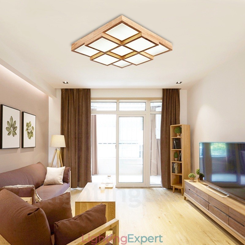 Modern Contemporary Nordic style Flush Mount Ceiling Lights with Acrylic Shade