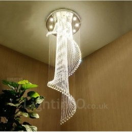 15 Lights Modern Crystal Ceiling Pendant Light Indoor Chandelier Lighting Lamps Fixtures with Bulbs