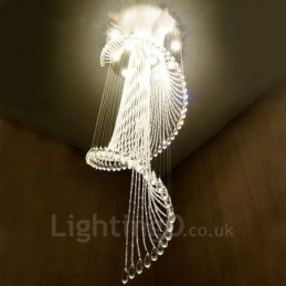15 Lights Modern Crystal Ceiling Pendant Light Indoor Chandelier Lighting Lamps Fixtures with Bulbs