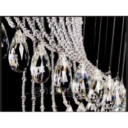 15 Lights Modern Crystal Ceiling Pendant Light Indoor Chandelier Lighting Lamps Fixtures with Bulbs
