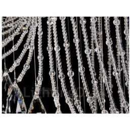 15 Lights Modern Crystal Ceiling Pendant Light Indoor Chandelier Lighting Lamps Fixtures with Bulbs