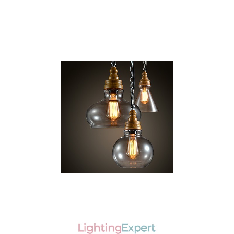3 Light Modern Contemporary Mini Style Metal Chandelier Pendant Light