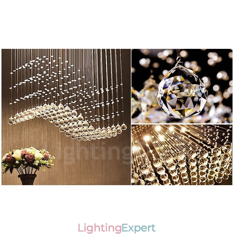 Modern Crystal Ceiling Pendant Light Indoor Chandelier Lighting Lamps Fixtures