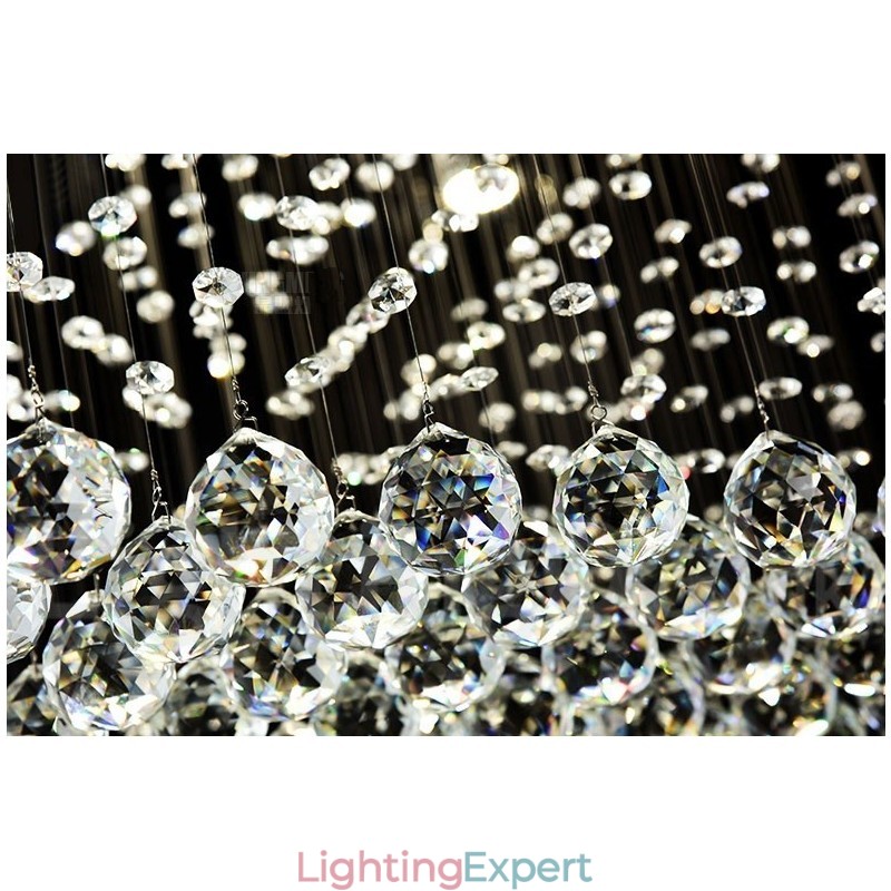 Modern Crystal Ceiling Pendant Light Indoor Chandelier Lighting Lamps Fixture