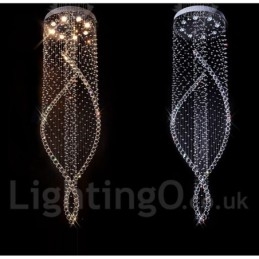 Extra Large Modern Crystal Ceiling Pendant Light Indoor Chandelier Lighting Lamps Fixtures