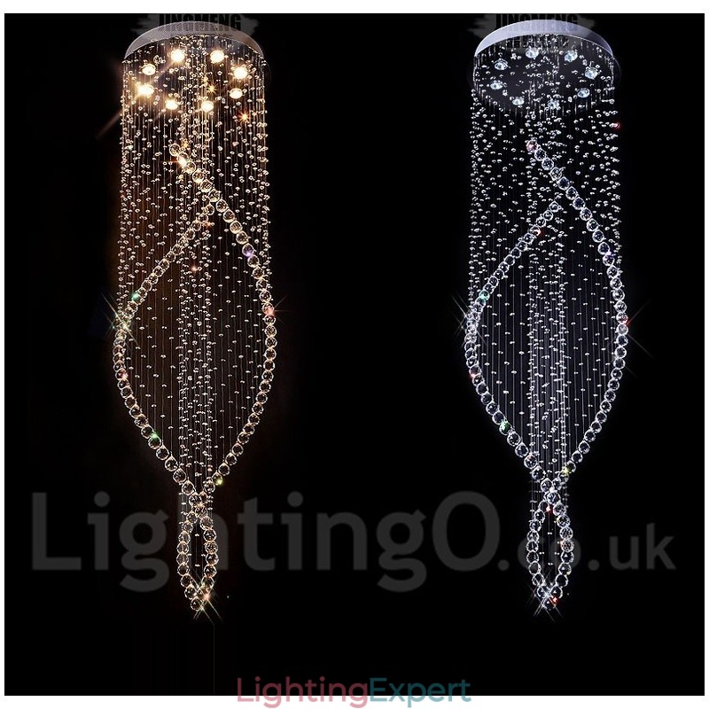 Extra Large Modern Crystal Ceiling Pendant Light Indoor Chandelier Lighting Lamps Fixtures