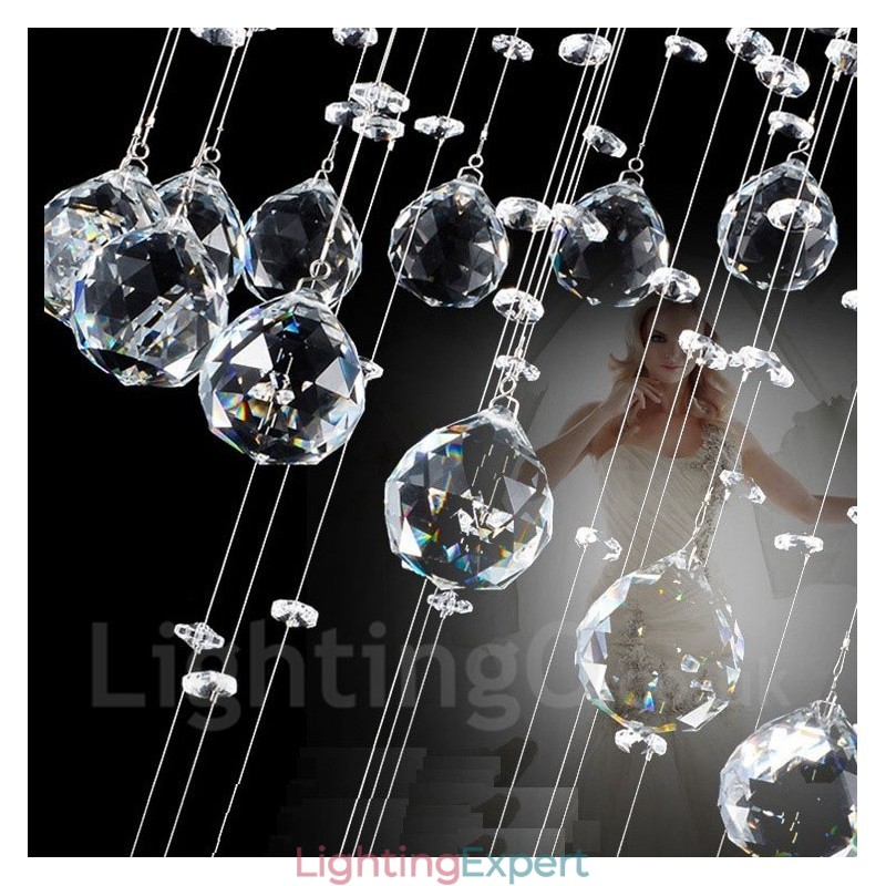 3 Light Modern Crystal Ceiling Pendant Light Indoor Chandelier Lighting Lamps Fixtures