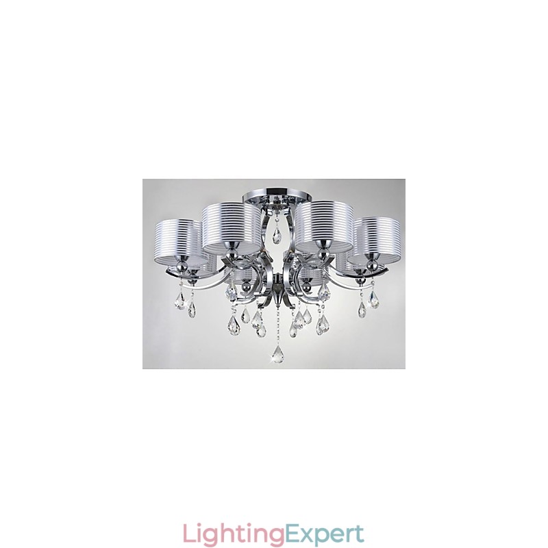 Modern K9 Crystal Chandelier 8 Lights