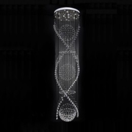 Extra Length 5 Meter Modern Crystal Ceiling Pendant Light Indoor Chandelier Lighting Lamps Fixtures