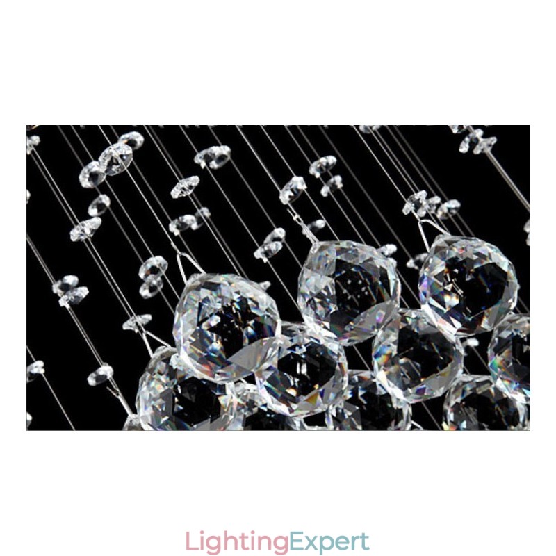 Extra Length 5 Meter Modern Crystal Ceiling Pendant Light Indoor Chandelier Lighting Lamps Fixtures