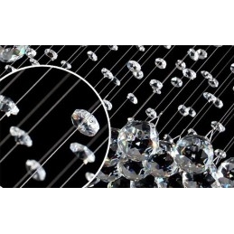 Extra Length 5 Meter Modern Crystal Ceiling Pendant Light Indoor Chandelier Lighting Lamps Fixtures