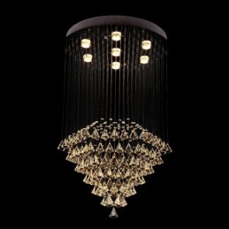 7 Lights Modern Crystal Ceiling Pendant Light Indoor Chandelier Lighting Lamps Fixtures