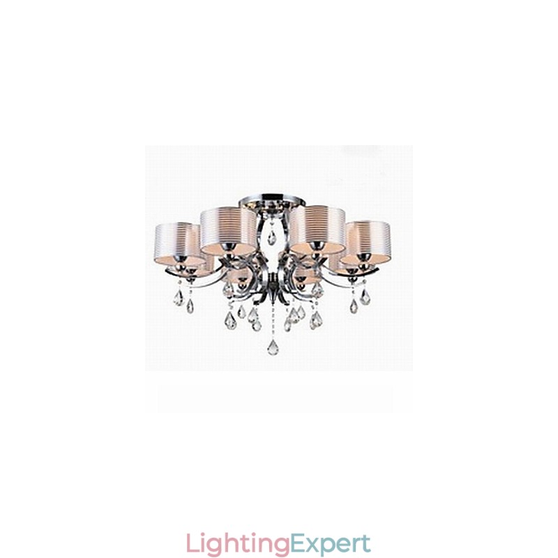 Modern K9 Crystal Chandelier 8 Lights