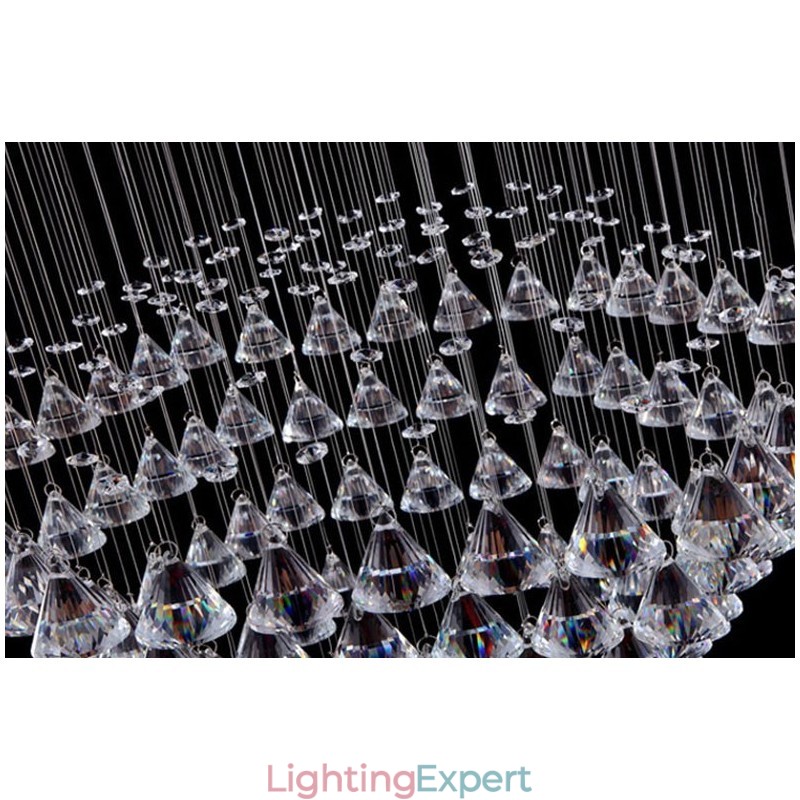7 Lights Modern Crystal Ceiling Pendant Light Indoor Chandelier Lighting Lamps Fixtures