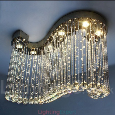 6 Lights Modern Crystal Ceiling Pendant Light Indoor Chandelier Lighting Lamps Fixtures 6 Lights Modern Crystal Ceiling Pendant Light Indoor Chandelier Lighting Lamps Fixtures