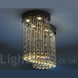 6 Lights Modern Crystal Ceiling Pendant Light Indoor Chandelier Lighting Lamps Fixtures