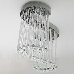6 Lights Modern Crystal Ceiling Pendant Light Indoor Chandelier Lighting Lamps Fixtures