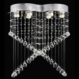 6 Lights Modern Crystal Ceiling Pendant Light Indoor Chandelier Lighting Lamps Fixtures