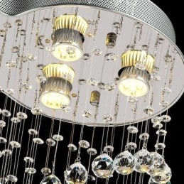 6 Lights Modern Crystal Ceiling Pendant Light Indoor Chandelier Lighting Lamps Fixtures