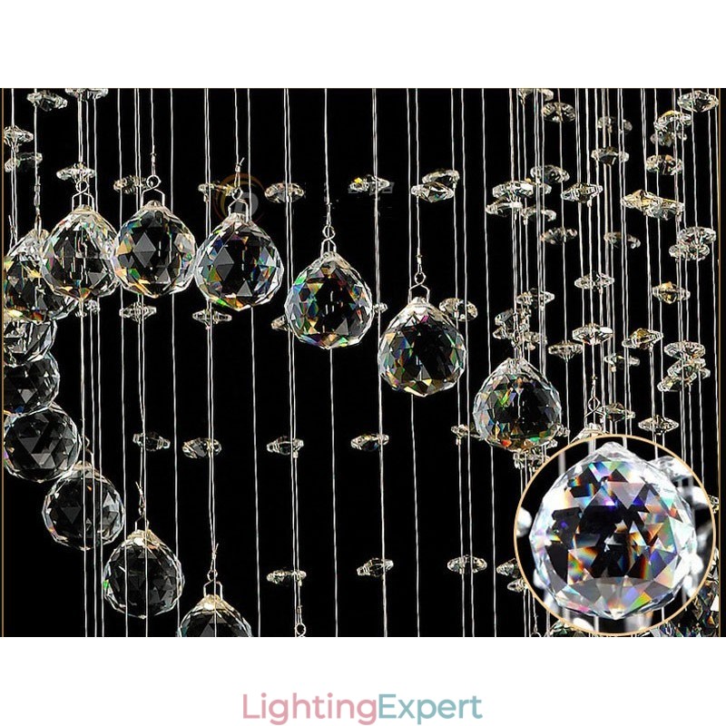 6 Lights Modern Crystal Ceiling Pendant Light Indoor Chandelier Lighting Lamps Fixtures