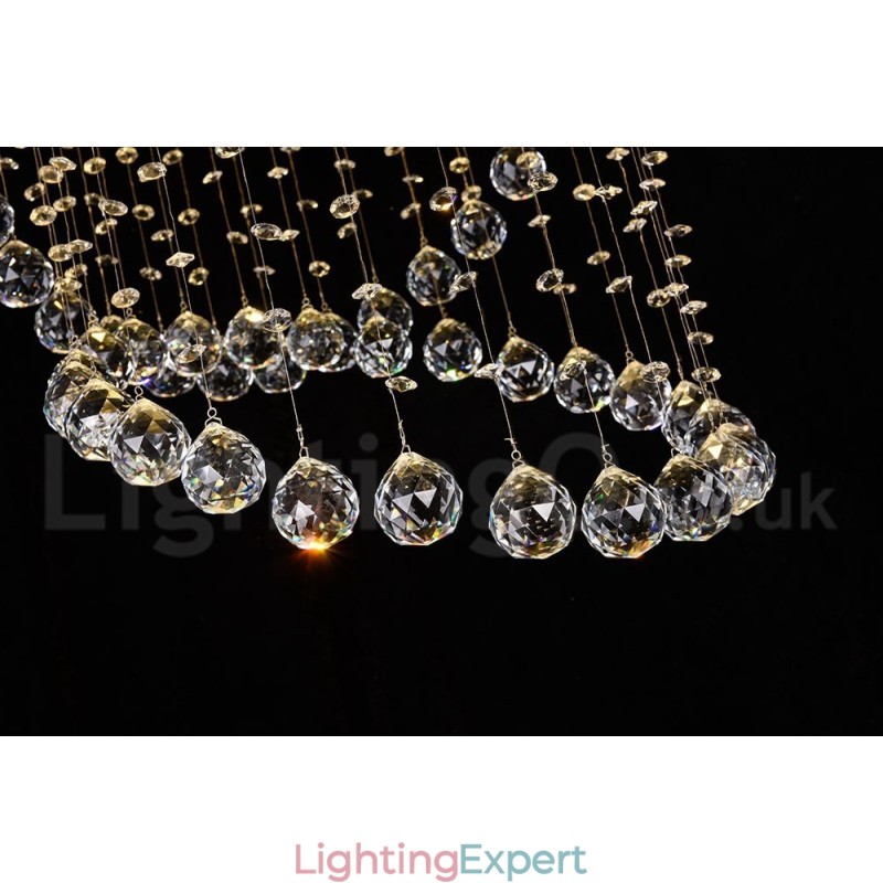5 Lights Modern Crystal Ceiling Pendant Light Indoor Chandelier Lighting Lamps Fixtures