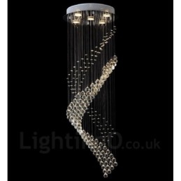 5 Lights Modern Crystal Ceiling Pendant Light Indoor Chandelier Lighting Lamps Fixtures
