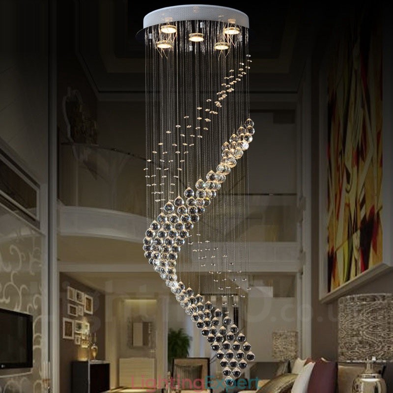 5 Lights Modern Crystal Ceiling Pendant Light Indoor Chandelier Lighting Lamps Fixtures
