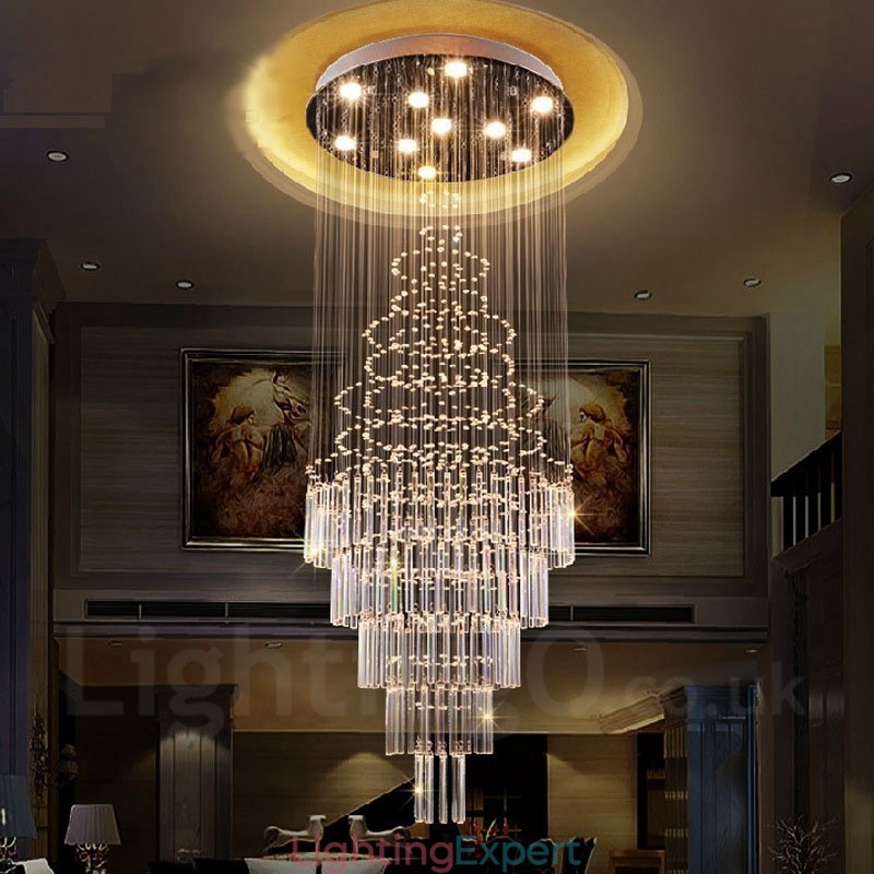 10 Lights Modern Crystal Ceiling Pendant Light Indoor Chandelier Lighting Lamps Fixtures