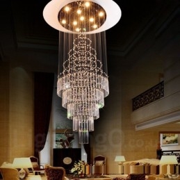 10 Lights Modern Crystal Ceiling Pendant Light Indoor Chandelier Lighting Lamps Fixtures