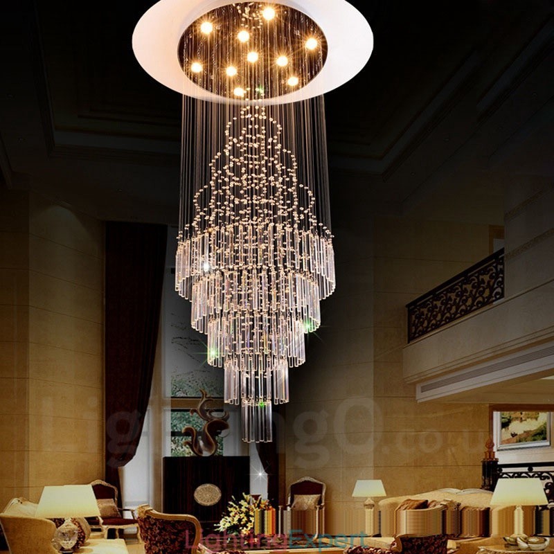 10 Lights Modern Crystal Ceiling Pendant Light Indoor Chandelier Lighting Lamps Fixtures
