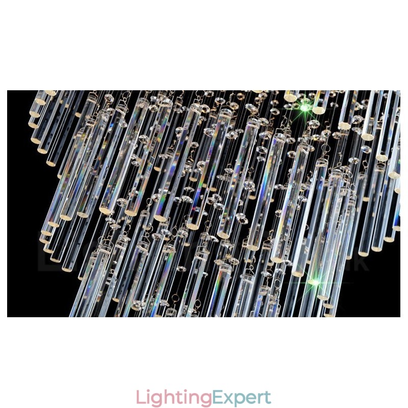 10 Lights Modern Crystal Ceiling Pendant Light Indoor Chandelier Lighting Lamps Fixtures