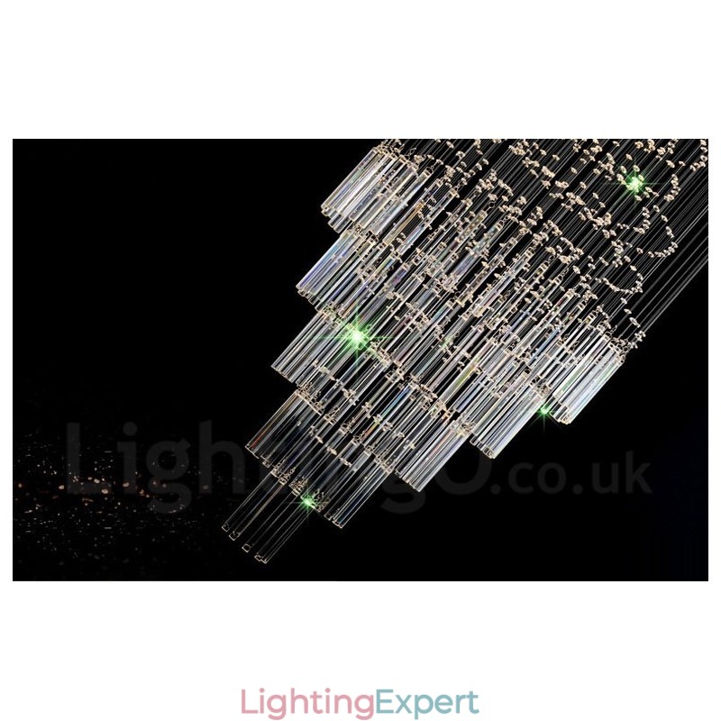 10 Lights Modern Crystal Ceiling Pendant Light Indoor Chandelier Lighting Lamps Fixtures