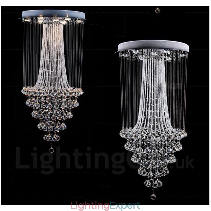 9 Lights Modern Crystal Ceiling Pendant Light Indoor Chandelier Lighting Lamps Fixtures