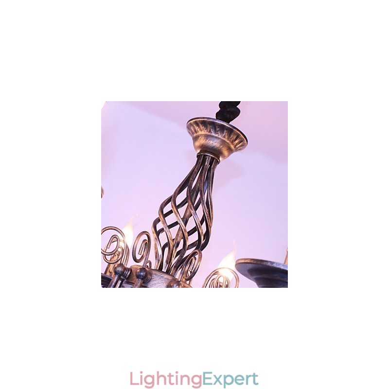 Retro Designers Candle Style Others Metal Chandelier