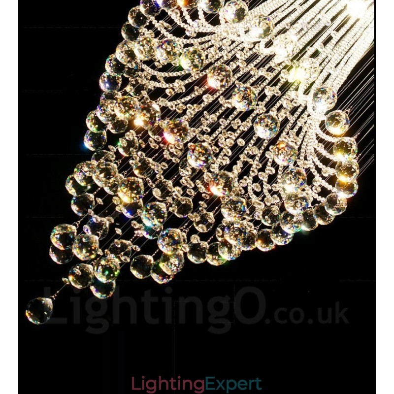 9 Lights Modern Crystal Ceiling Pendant Light Indoor Chandelier Lighting Lamps Fixtures