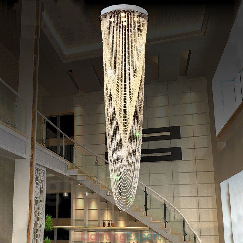 9 Lights Modern Crystal Ceiling Pendant Light Indoor Chandelier Lighting Lamps Fixtures