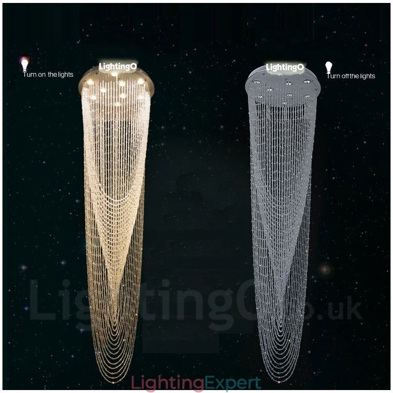 9 Lights Modern Crystal Ceiling Pendant Light Indoor Chandelier Lighting Lamps Fixtures