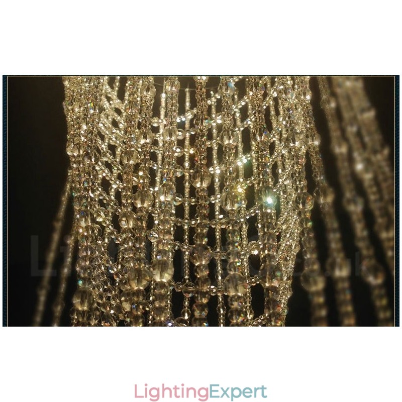 9 Lights Modern Crystal Ceiling Pendant Light Indoor Chandelier Lighting Lamps Fixtures
