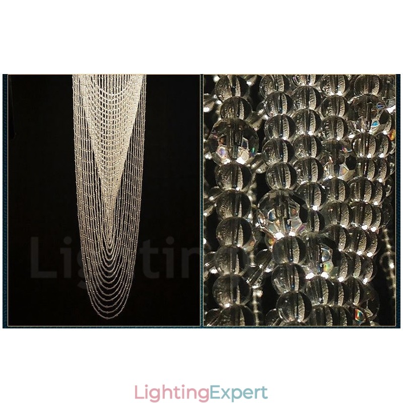 9 Lights Modern Crystal Ceiling Pendant Light Indoor Chandelier Lighting Lamps Fixtures