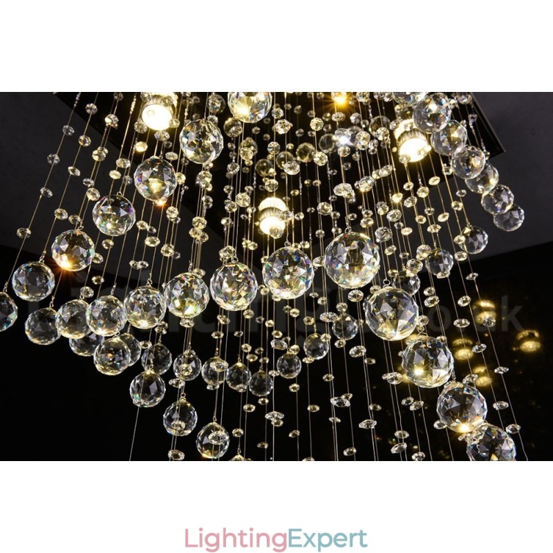 4 Lights Modern Crystal Ceiling Pendant Light Indoor Chandelier Lighting Lamps Fixtures