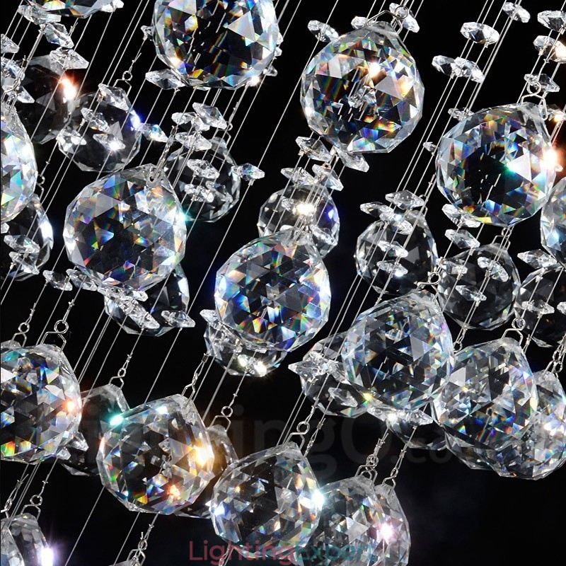4 Lights Modern Crystal Ceiling Pendant Light Indoor Chandelier Lighting Lamps Fixtures