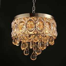 Gold Romantic Champagne Crystal Chandelier
