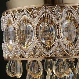 Gold Romantic Champagne Crystal Chandelier