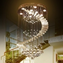 9 Lights Modern K9 Crystal Ceiling Pendant Light Indoor Chandelier Lighting Lamps Fixtures