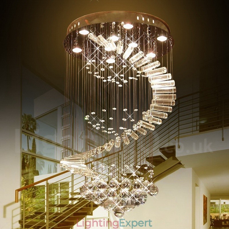 9 Lights Modern K9 Crystal Ceiling Pendant Light Indoor Chandelier Lighting Lamps Fixtures