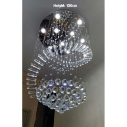 9 Lights Modern K9 Crystal Ceiling Pendant Light Indoor Chandelier Lighting Lamps Fixtures